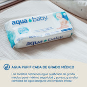Aqua Baby 4 Bolsas de 60 Toallitas Húmedas