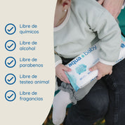 Aqua Baby 4 Bolsas de 60 Toallitas Húmedas