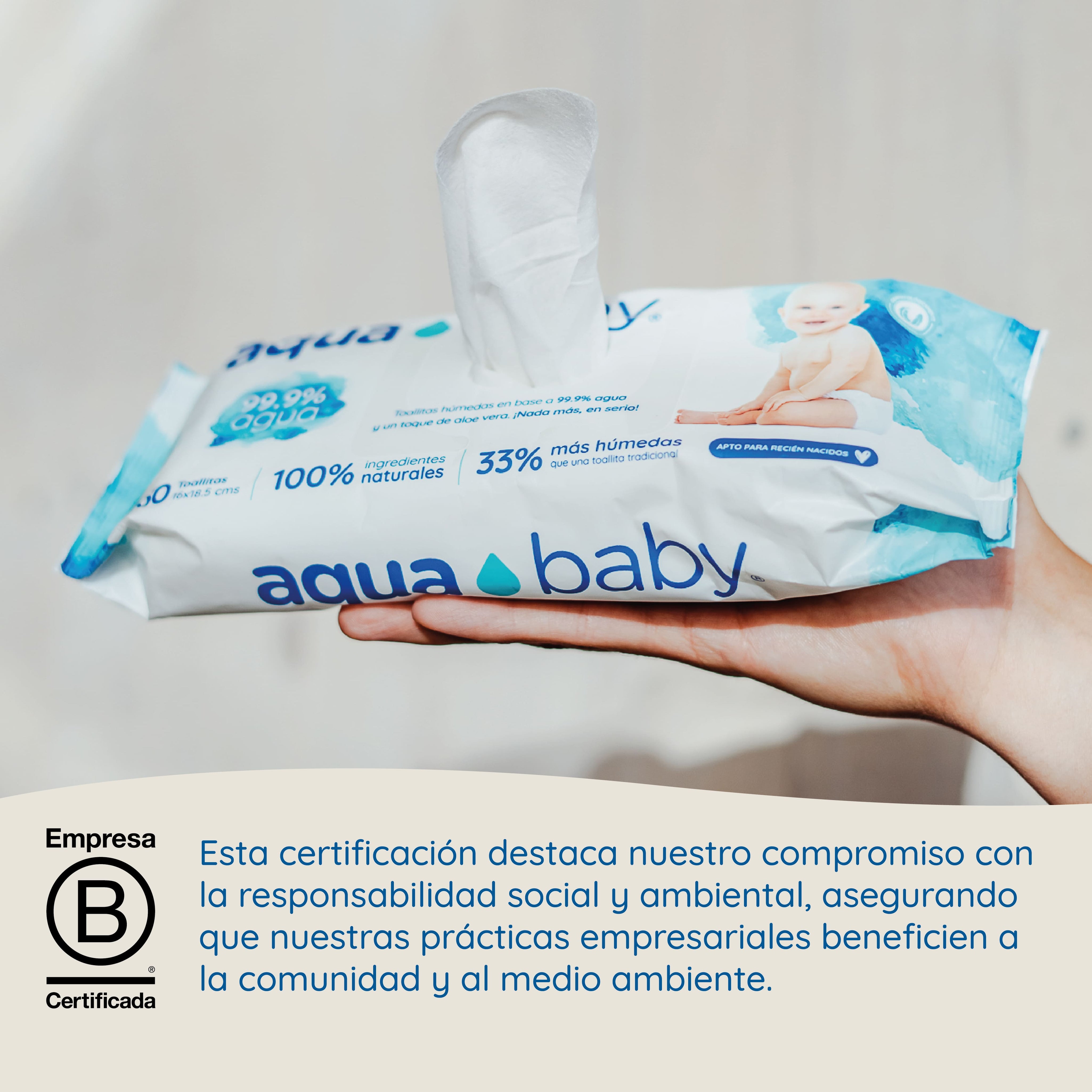 Aqua Baby 4 Bolsas de 60 Toallitas Húmedas