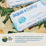 Aqua Baby 24 Bolsas de 60 Toallitas Húmedas