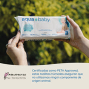 Aqua Baby 4 Bolsas de 60 Toallitas Húmedas