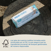 Aqua Baby 4 Bolsas de 60 Toallitas Húmedas