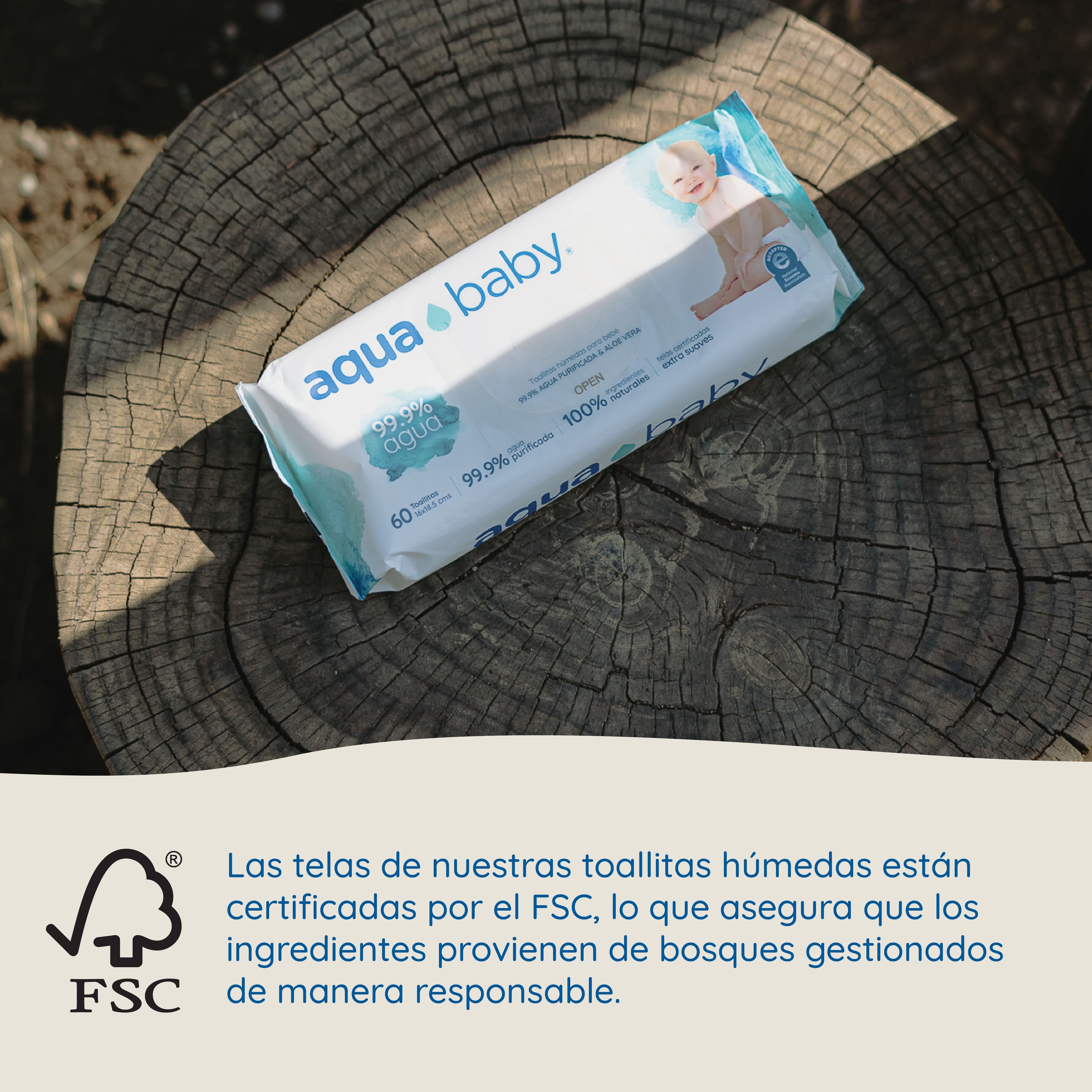 Aqua Baby 4 Bolsas de 60 Toallitas Húmedas